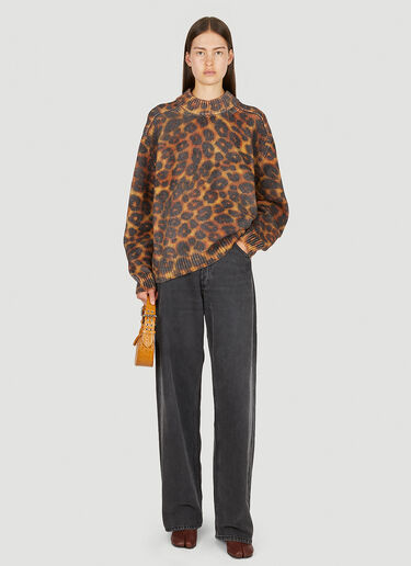 Leopard Print Jumper Meryll Rogge Leopard Print Jumper Brown rog0250012
