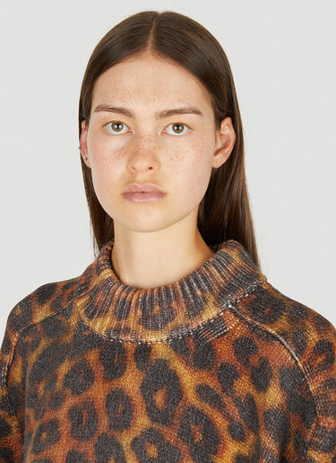 Leopard Print Jumper Meryll Rogge Leopard Print Jumper Brown rog0250012