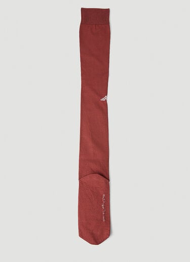 Meryll Rogge Logo Embroidered Long Socks Brown rog0250017