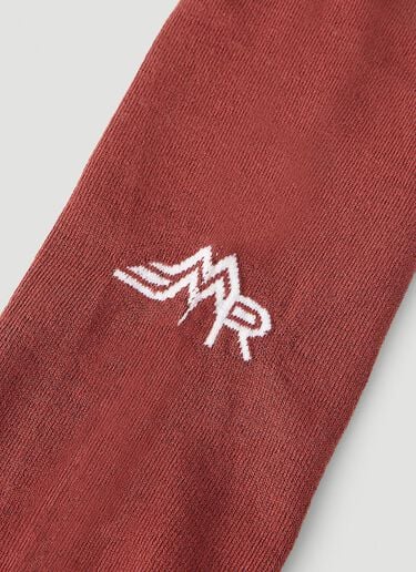 Meryll Rogge Logo Embroidered Long Socks Brown rog0250017