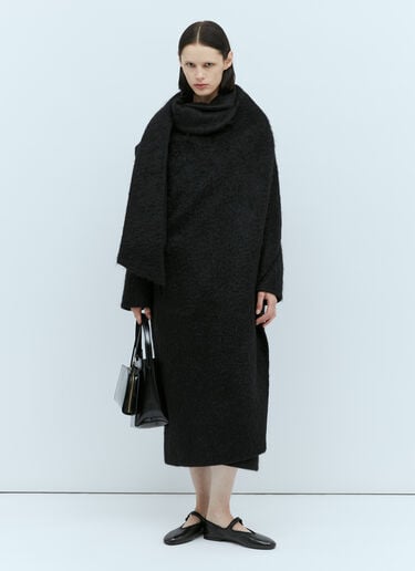 The Row Orlando Wool Coat Black row0253025