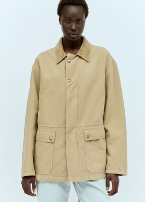 The Row Frank Jacket Beige row0256025