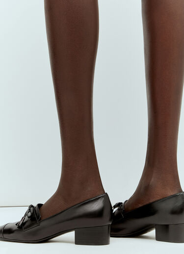 Park Leather Loafers The Row Park Leather Loafers Black row0256031