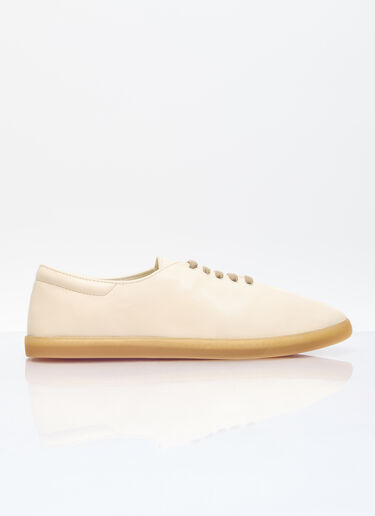 Sam Leather Sneakers The Row Sam Leather Sneakers Beige row0256033