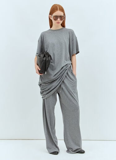 The Row Lanuit Drawstring Pants Grey row0257010