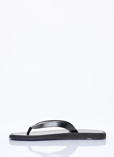 City Leather Slides The Row City Leather Slides Black row0257019