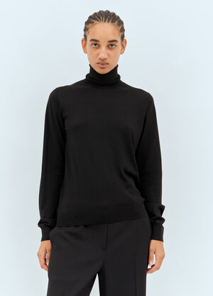 The Row Heva Highneck Top Black row0258010