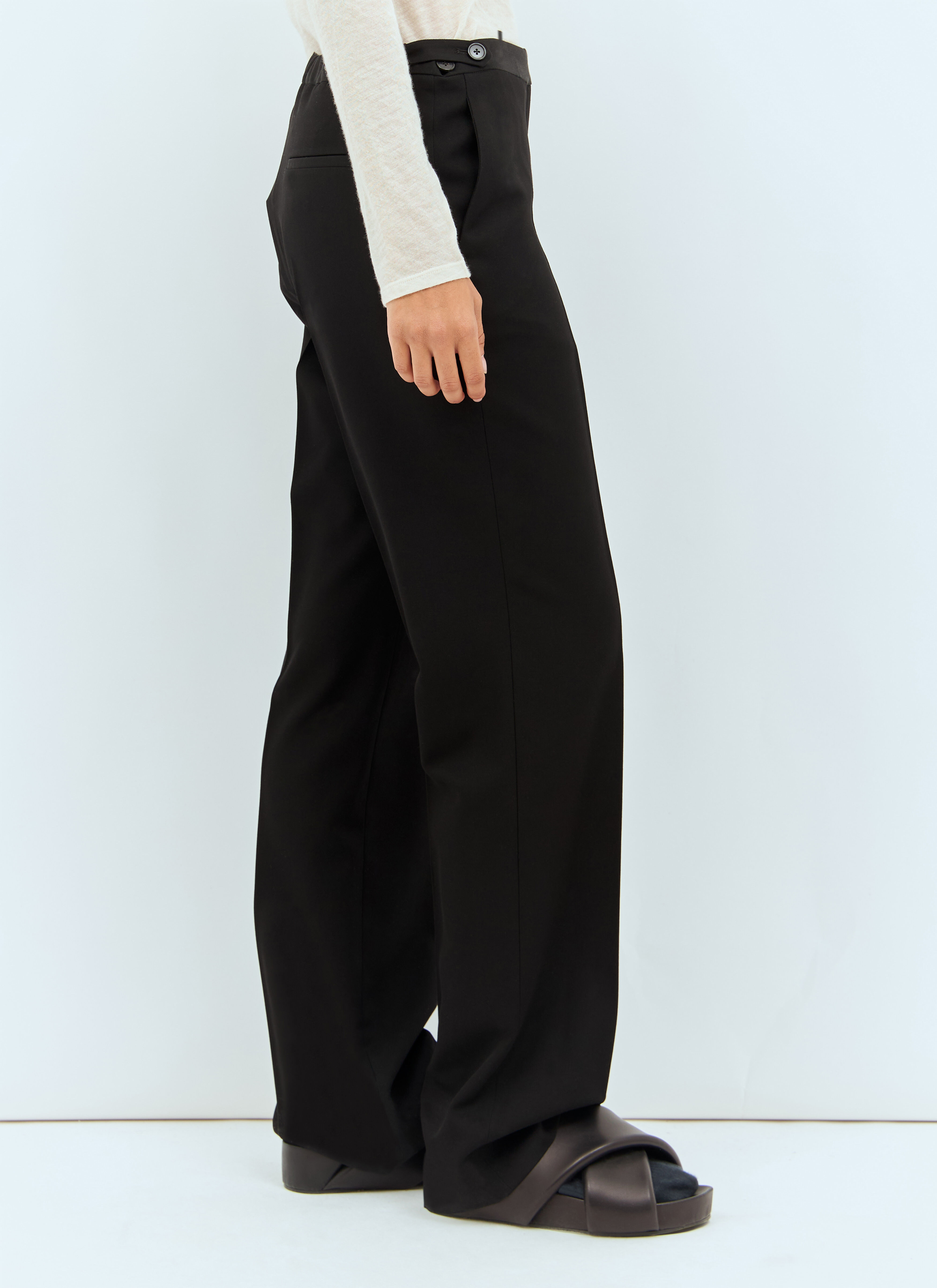 パンツ The Row Black Wool Jesse Pant Jesse ウールパンツ ブラック – The Row
