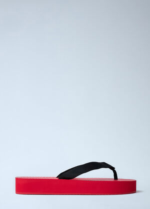 The Row Dune Platform Flip Flop Red row0260023