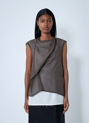 The Row Inawa Top Brown row0261003