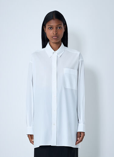 The Row Victoria Shirt White row0261011