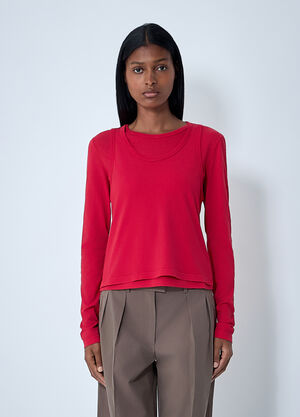 The Row Seruni T-Shirt Red row0261014
