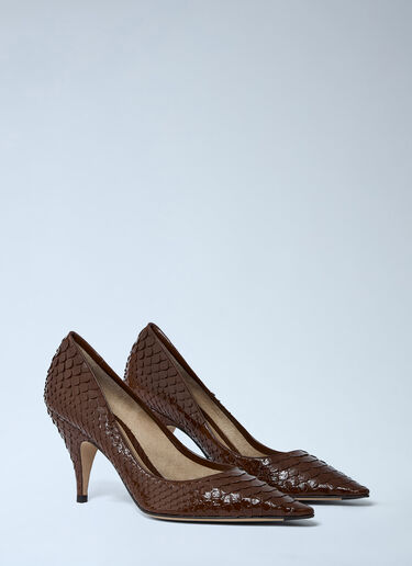 The Row Leather Heels Brown row0261040