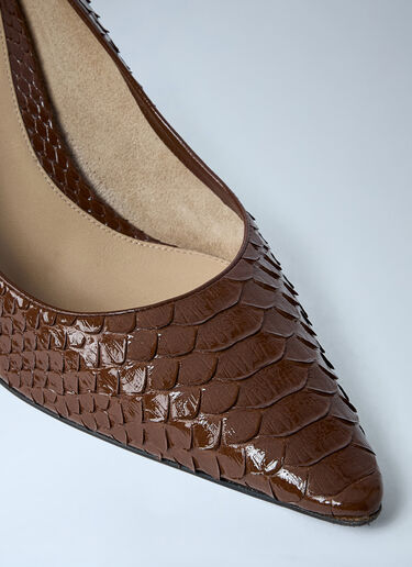 The Row Leather Heels Brown row0261040