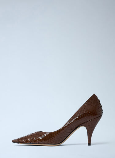 The Row Leather Heels Brown row0261040