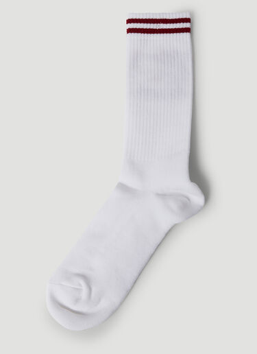 Logo Jacquard Socks Rassvet Logo Jacquard Socks White rsv0150034