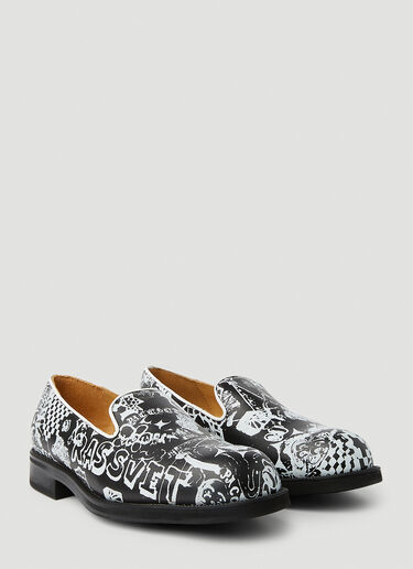 x Paccbet Graphic Print Loafers Rassvet x Paccbet Graphic Print Loafers Black rsv0150044