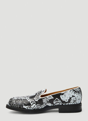 x Paccbet Graphic Print Loafers Rassvet x Paccbet Graphic Print Loafers Black rsv0150044