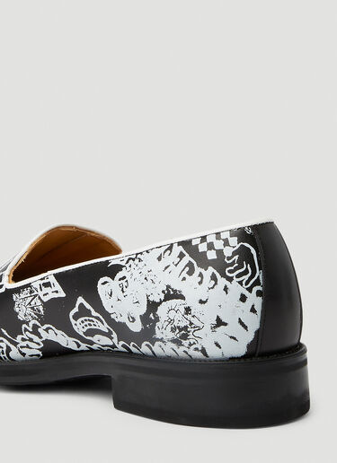x Paccbet Graphic Print Loafers Rassvet x Paccbet Graphic Print Loafers Black rsv0150044