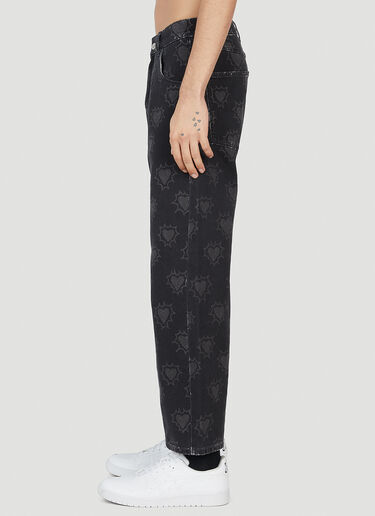 Hearts Print Jeans Rassvet Hearts Print Jeans Black rsv0152013