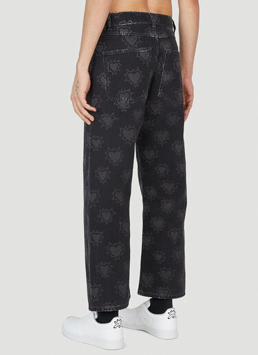 Hearts Print Jeans Rassvet Hearts Print Jeans Black rsv0152013