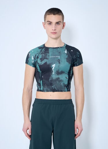 RUNNING ORDER Printed Casey Top Green run0359003