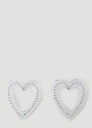 SAFSAFU Big Heart Earrings Transparent saf0251001