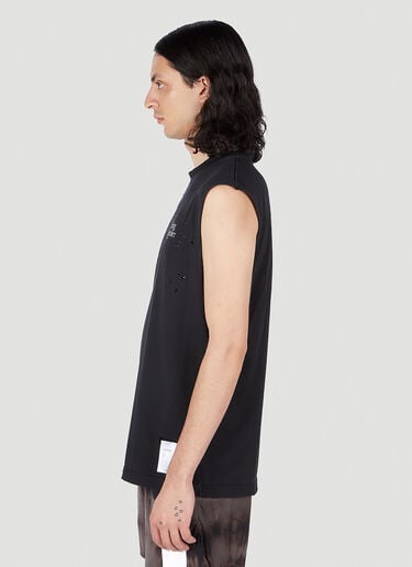 Mothtech Muscle Top Satisfy Mothtech Muscle Top Black sat0151002