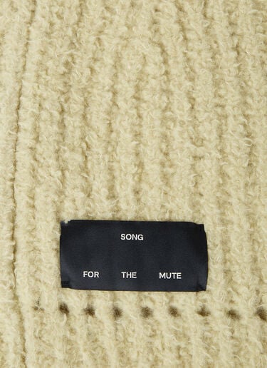 Oversized Knitted Balaclava Song for the Mute Oversized Knitted Balaclava Green sfm0154014