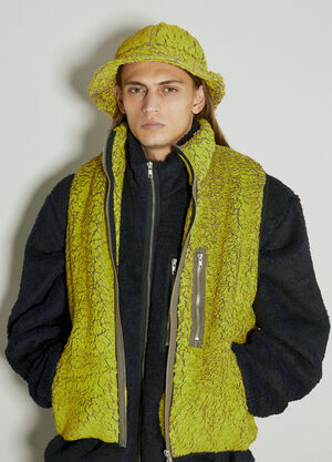 Song for the Mute Painted Fleece Bucket Hat Yellow sfm0154015