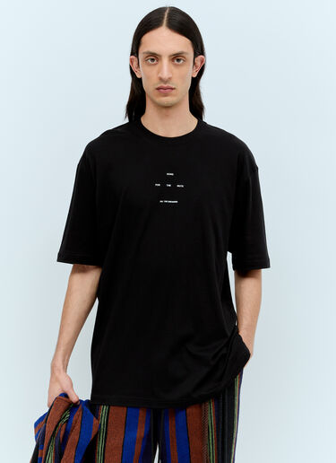 Logo Print T-Shirt Song for the Mute Logo Print T-Shirt Black sfm0156007