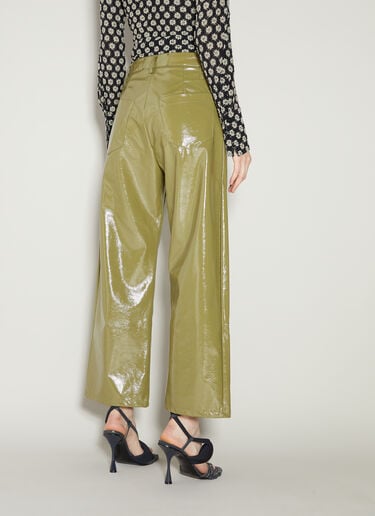 Glossy Vinyl Pants Song for the Mute Glossy Vinyl Pants Olive sfm0254006
