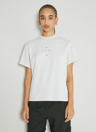 Logo Print T-Shirt Song for the Mute Logo Print T-Shirt White sfm0254009
