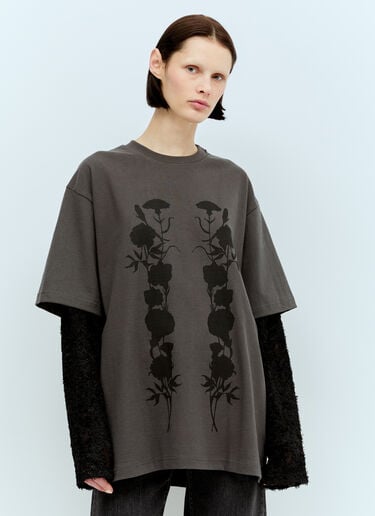 Double Layer T-Shirt Song for the Mute Double Layer T-Shirt Grey sfm0256007