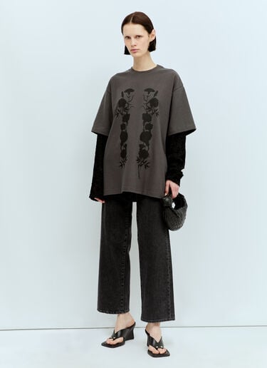 Double Layer T-Shirt Song for the Mute Double Layer T-Shirt Grey sfm0256007