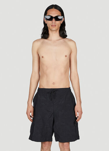 Compass Patch Swim Shorts Stone Island Shadow Project Compass Patch Swim Shorts Black shd0152016