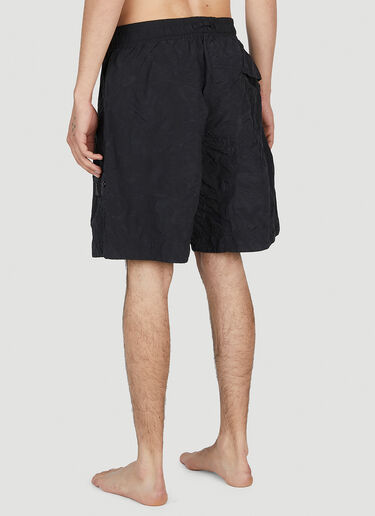 Compass Patch Swim Shorts Stone Island Shadow Project Compass Patch Swim Shorts Black shd0152016