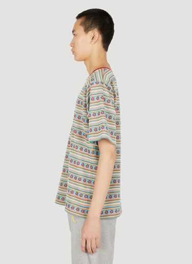 Floral Stripe T-Shirt Sky High Farm Workwear Floral Stripe T-Shirt Multicolour skh0350003
