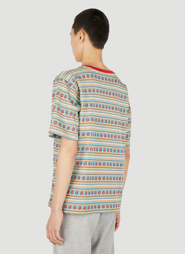 Floral Stripe T-Shirt Sky High Farm Workwear Floral Stripe T-Shirt Multicolour skh0350003
