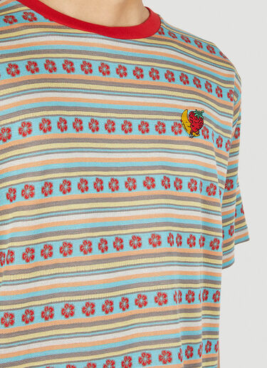 Floral Stripe T-Shirt Sky High Farm Workwear Floral Stripe T-Shirt Multicolour skh0350003