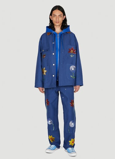 Sky High Farm Workwear 工装刺绣夹克 深蓝色 skh0352007