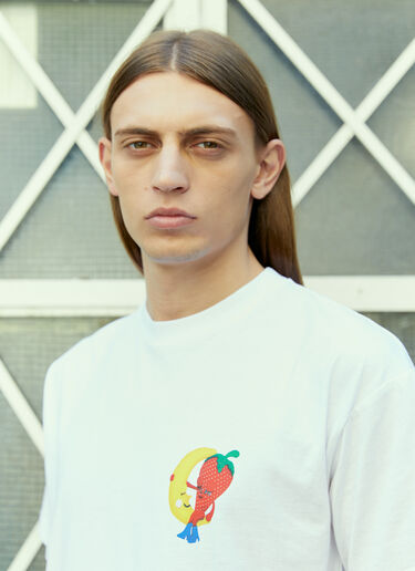 Logo Print T-Shirt Sky High Farm Workwear Logo Print T-Shirt White skh0354010