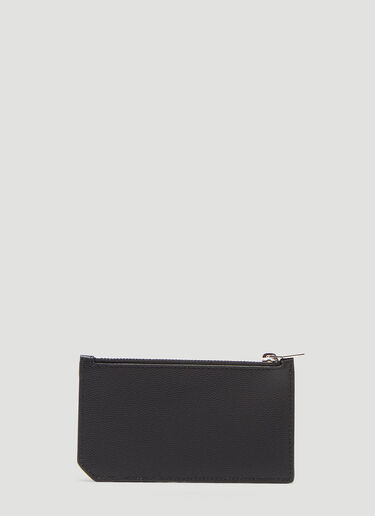 Saint Laurent 5 카드슬롯 지퍼 지갑 Black sla0134041