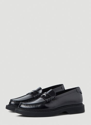 Saint Laurent Anthony Penny Loafers Black sla0145028