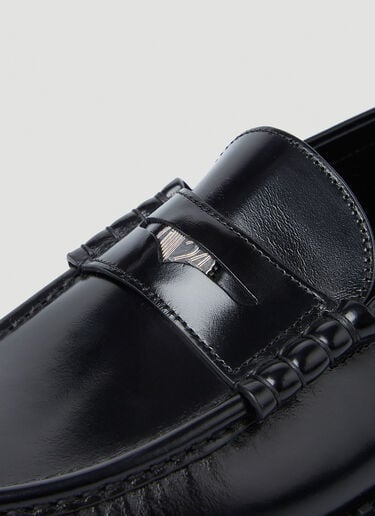 Saint Laurent Anthony Penny Loafers Black sla0145028