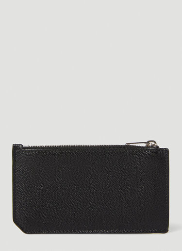 Paris Fragments Zipped Cardholder Saint Laurent Paris Fragments Zipped Cardholder Black sla0145059