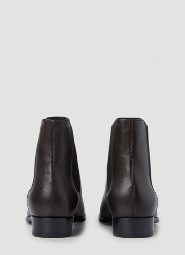 Saint Laurent Wyatt Chelsea Boots Brown sla0145080
