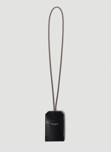 커브 체인 카드홀더 Saint Laurent 커브 체인 카드홀더 Black sla0149068