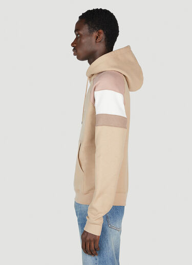 Logo Embroidery Hooded Sweatshirt Saint Laurent Logo Embroidery Hooded Sweatshirt Beige sla0151014