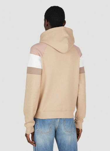 Saint Laurent 徽标刺绣连帽运动衫 米色 sla0151014